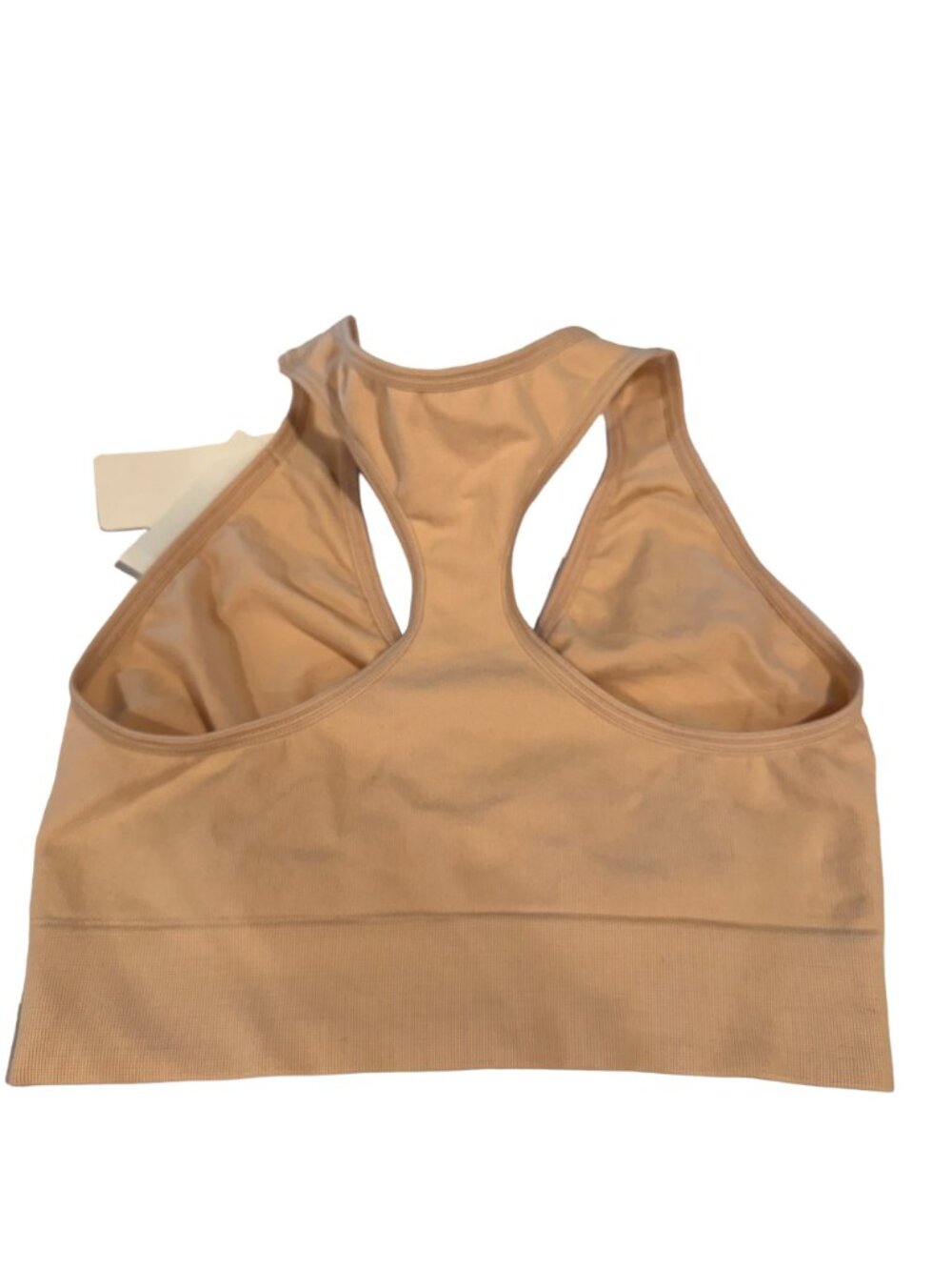 Fruit Of The Loom Comfort Flex Fit Wireless Sports Bra M DHHB39 Soft Taupe NWT - Picture 2 of 9